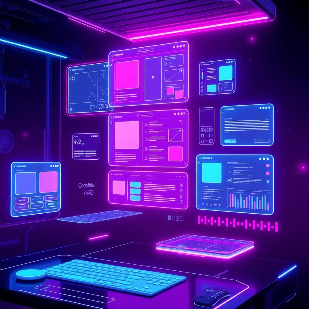 UI/UX Design — futuristic visualization