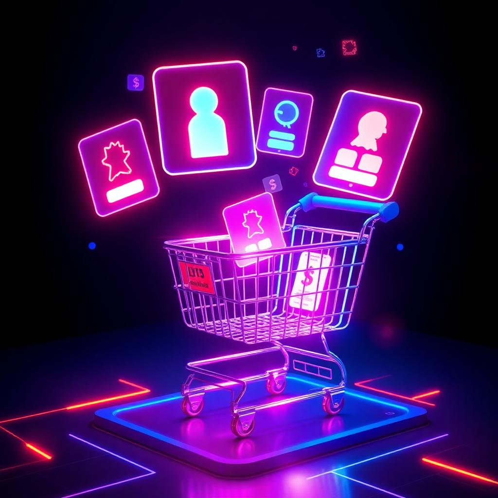 E-commerce Development — futuristic visualization